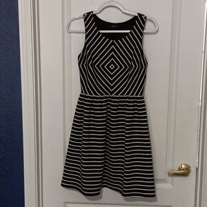 Geometric empire waist dress